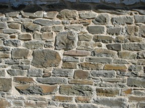 stonework and lime pointing at Otter's Holt near Tiverton